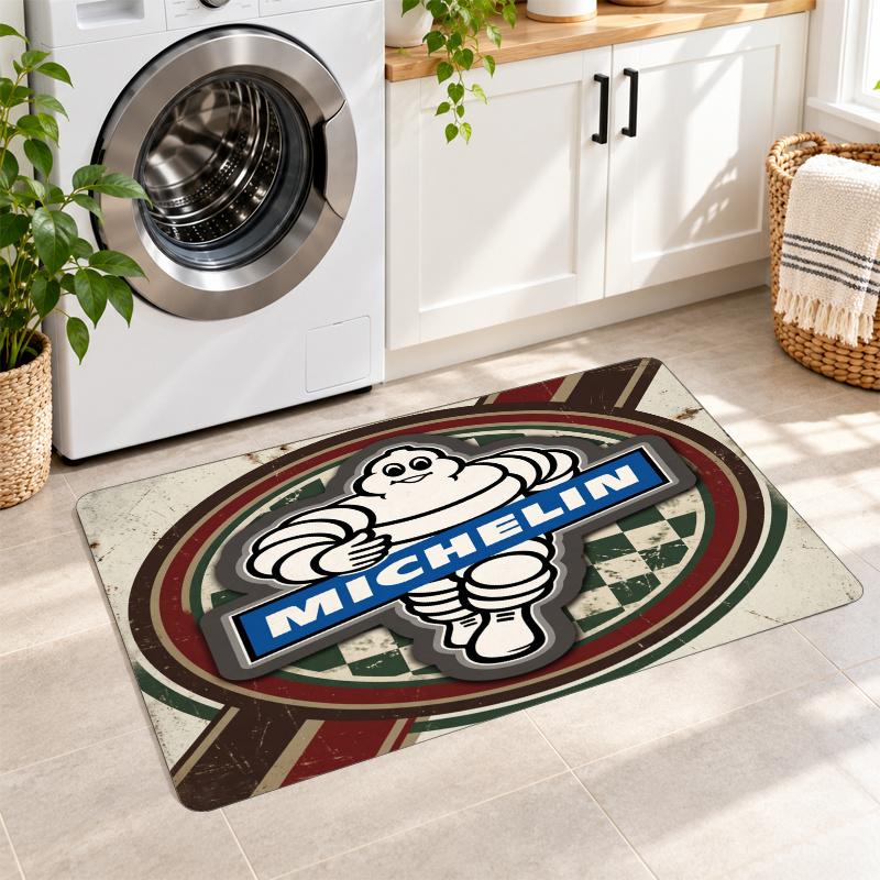 Flannel Kitchen Mat Michelin Soft Area Rug Non Slip Floor Carpet Home Decoration