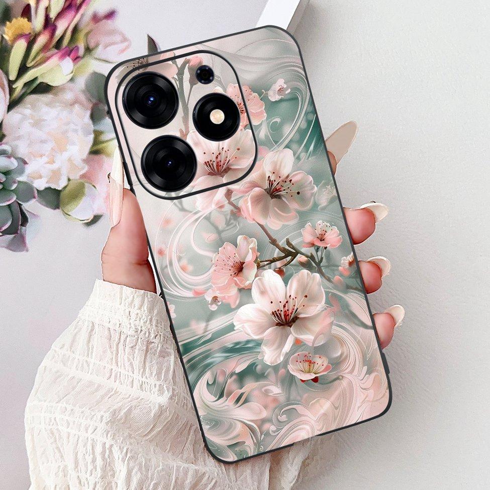 For Tecno Spark 10 Pro Case KI7 Silicone Cute Fashion Flower Cool Painted Soft Back Cover For Techno Spark 10 Pro Phone Case K17
