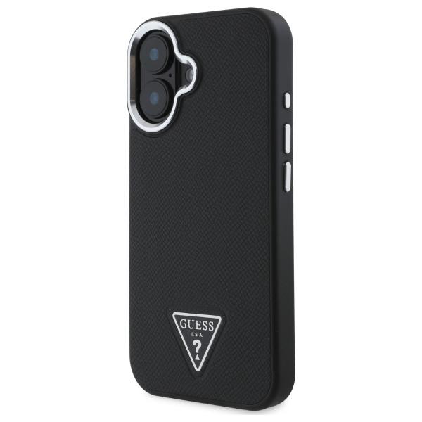Guess Guhmp16Mpgtspsk Iphone 16 Plus     6.7 Czarny/Black Hardcase Grained Triangle Magsafe