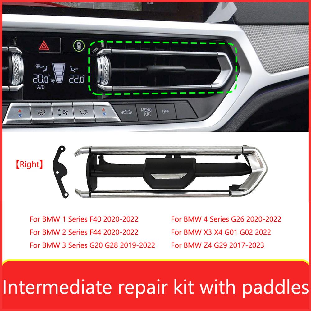 Car Dashboard Middle Air Conditioner AC Vent Outlet Grill Repair Kit Replace 64119855415 For BMW 2 3 4 Series Z4 G20 G28 19-2022