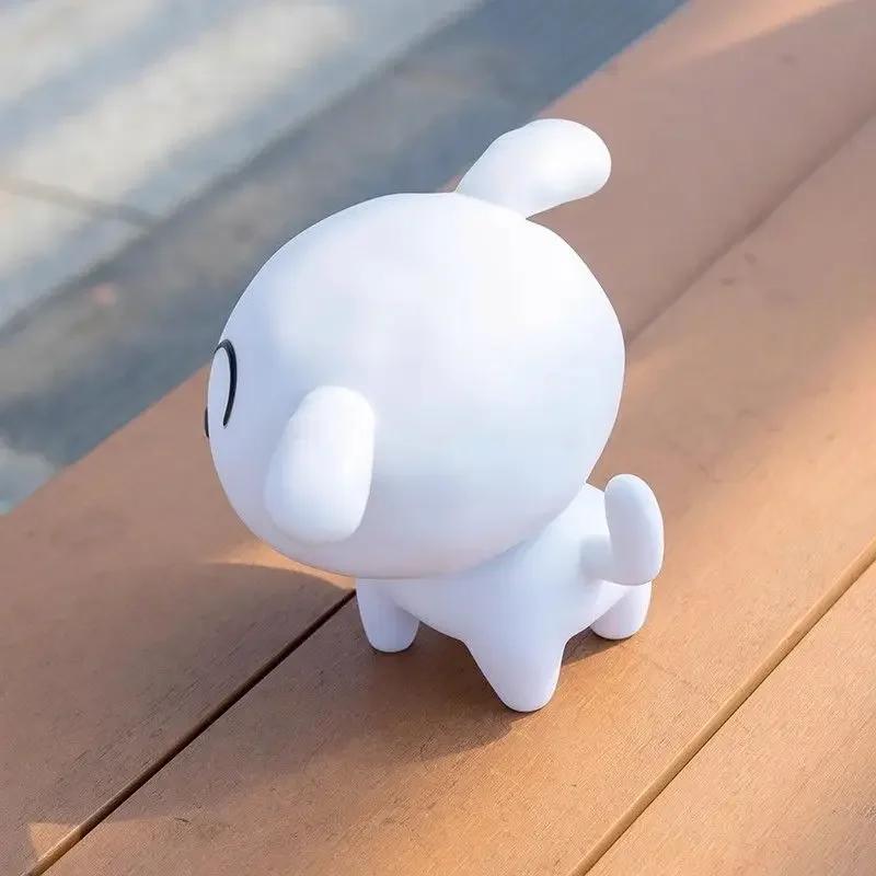 White Dog Key Desktop Doll Shiro Figure Cartoon Animation Model Cute Children Dog Doll Kawaii Doll Desktop Decoration Gift Box