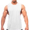 Men Vest Solid Color Loose Summer Round Neck Sleeveless Top for Fitness