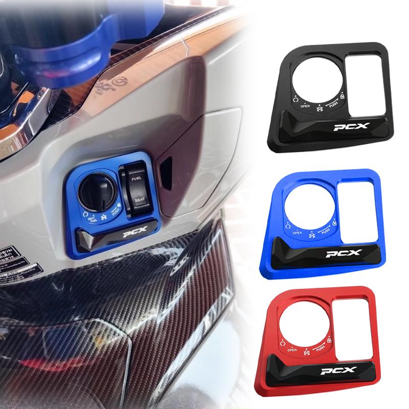 SEAMETAL PCX Accessories Ignition Switch Cover CNC Electric Door Lock Button Cover Protector For HONDA PCX125 PCX160 2021-2024