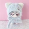 Plush Knit Hat and Costume Set for 10cm Plush Blue and Light Blue Toys, [Used]