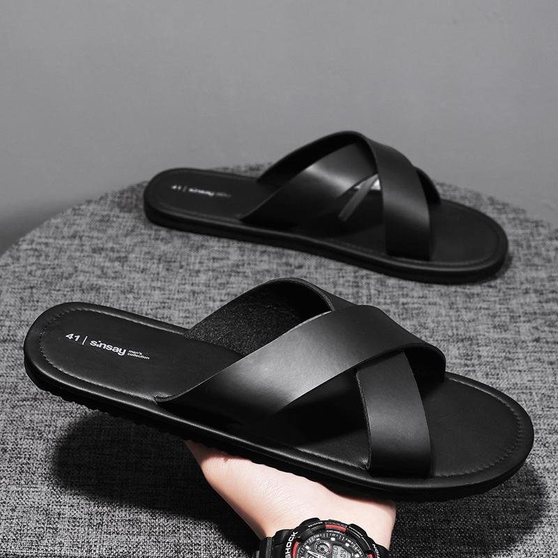 Fashion Men's Slippers Summer Large Size 46 Outdoor Beach Casual Sandals Trend Men Shoes Flat Non-slip Comfortable Shoes Zapatillas