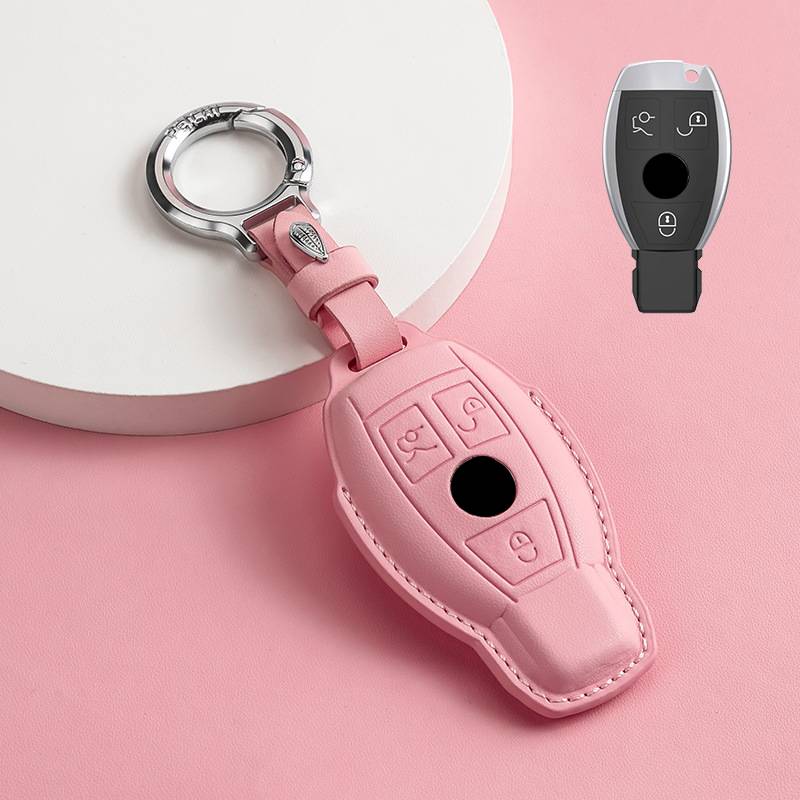Luxury Leather Car Key Case Cover for Mercedes Benz C260L S320L E200L E300 C260 C200L GLC300 C260l A200L