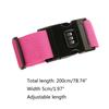 Adjustable Suitcase Belt Combination Lock Luggage Strap Packing Strap with Quick Release Buckle Travel Accessories
