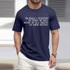 Men'S Fashionable T-Shirt, Street Casual Short Sleeved Clothing