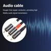 1/2/3/5M RCA To 2 RCA Adapter Audio Cable Flexible RCA To 2RCA Y Splitter Cable Auxiliary Audio Cord for TV Amplifier DVD Player