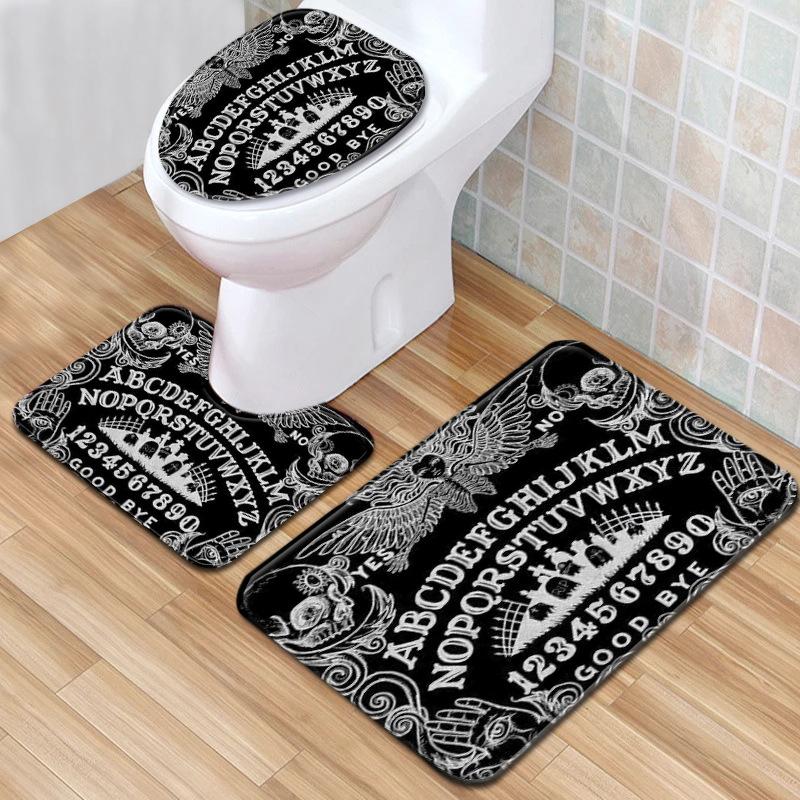Creative Toilet Three-Piece Floor Mat Bathroom Three-Piece Carpet Doormat