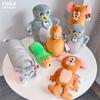 Adorable Tom And Jerry Deformed Plush Toy Doll Cuddly Cartoon Tom Cat Jerry Mouse Gift