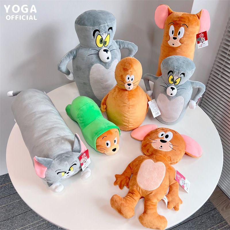 Adorable Tom And Jerry Deformed Plush Toy Doll Cuddly Cartoon Tom Cat Jerry Mouse Gift