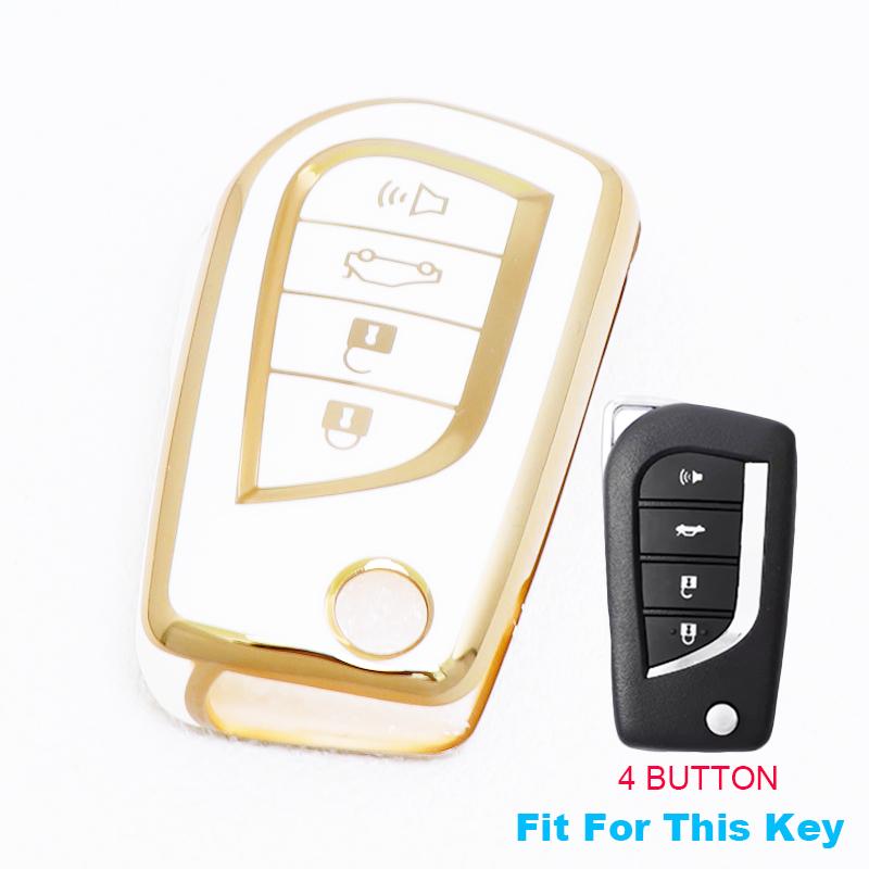 2/3/4 Buttons for Toyota Auris Corolla Reiz Avensis Verso Yaris Aygo Rav4 Scion TC IM TPU Car Key Case Cover Remote Shell Fob