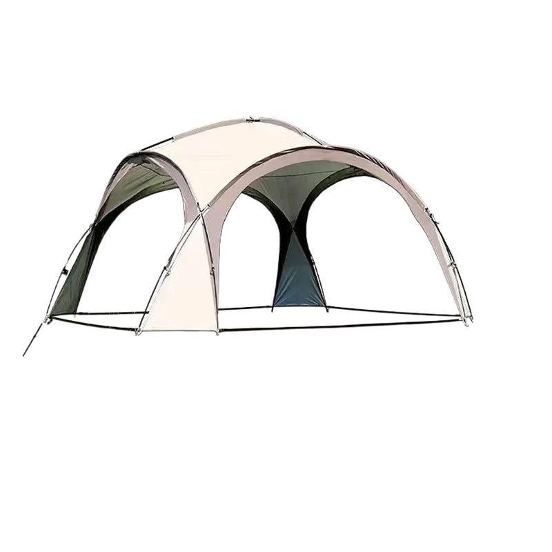 Mongolisches Jurte Exquisites Kuppeldach: XL Outdoor-Sonnenschirm mit Silberbeschichtung für Sonnen- und Regenschutz