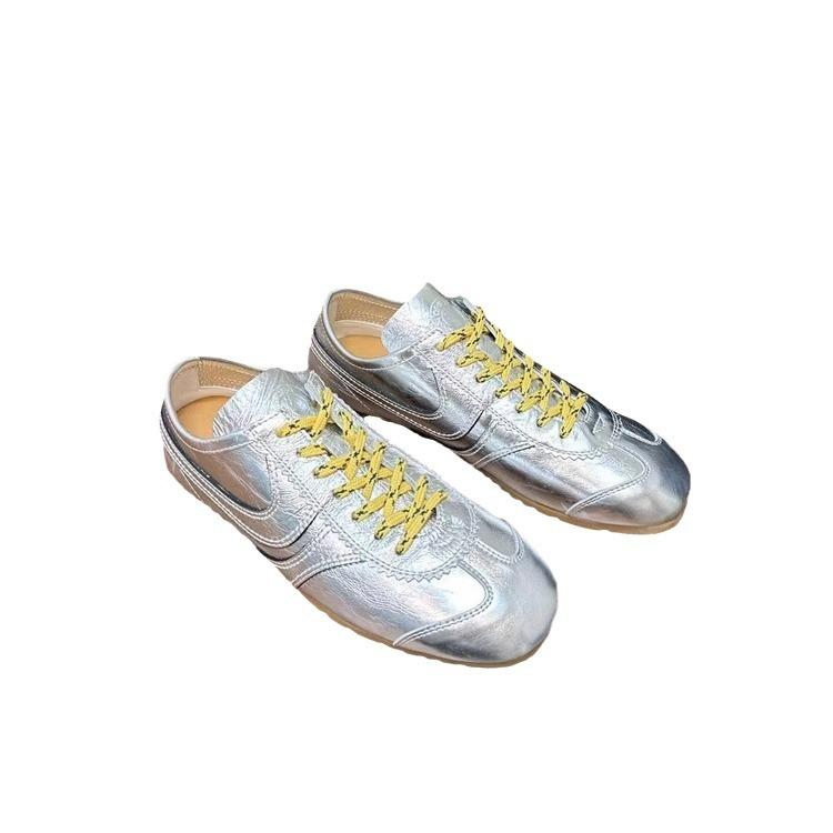 [Ziyan] Sports shoes women's new color matching retro casual and comfortable flat-bottomed lace-up German training shoes in the summer of 2025