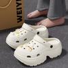 7.0CM small man height-increasing thick-soled hole shoes summer beach slippers can be worn outside high-end cool slippers women's models