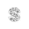 High Quality Bling Rhinestone Slide Letter Charms Stainless Steel with 10mm Hole for Pet Collars for Dogs A-Z 26 Letters