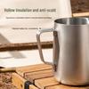 Titanium Latte Art & Camping Coffee/Frothing Cup