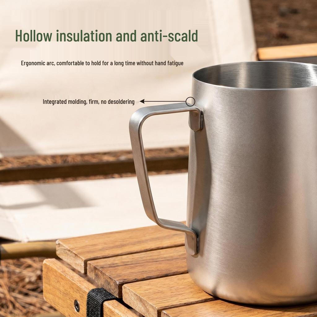 Titanium Latte Art & Camping Coffee/Frothing Cup