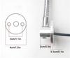 DC5V USB L40cm long gooseneck CNC Machine Light with Switch Black Silver 4000K LED Bedside Reading Lamp for Working Repairing