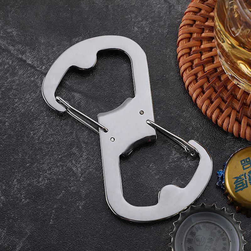 

Multi-function Bottle Opener Carabiner Tool