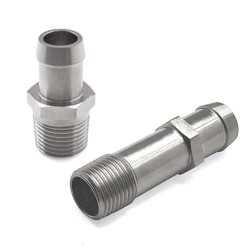 For Camaro For Chevrolet Heater Hose Fittings 3 4 Barbed To 1 2 -14 NPT Classic Car Hose Fittings Barbed To NPT Fittings