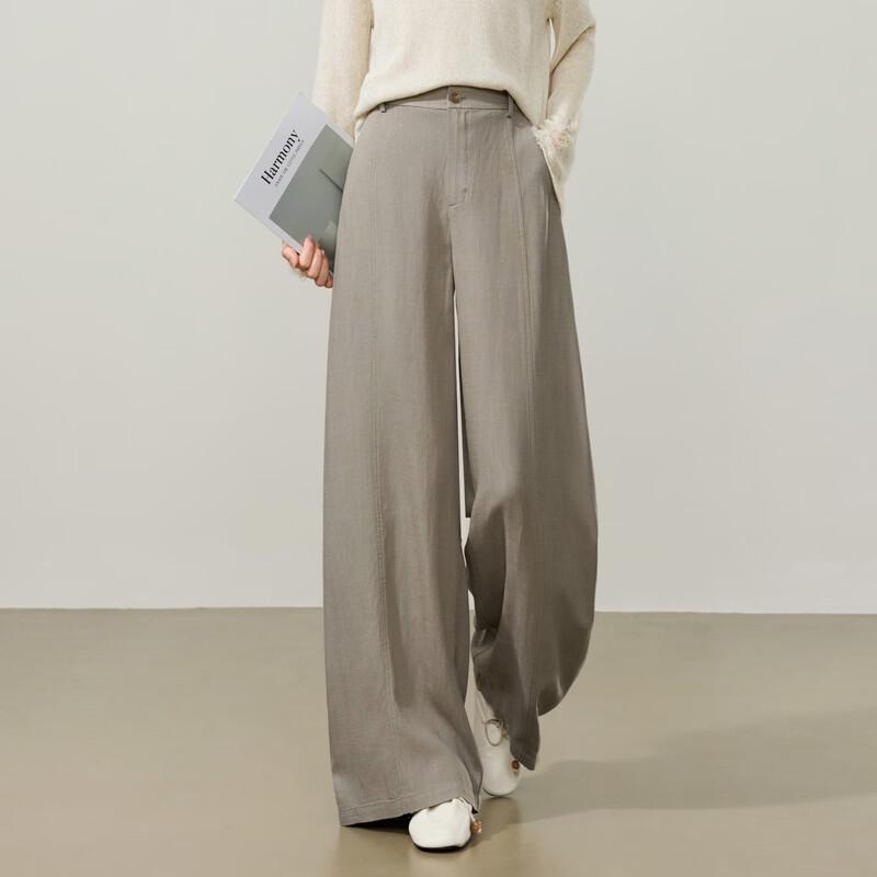 ESE-Y Women s Lyocell Linen Wide-Leg Pants 27
