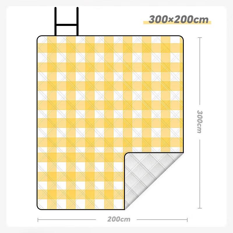 OEING Outdoor Thickened Flannel Picnic Blanket 2x3m