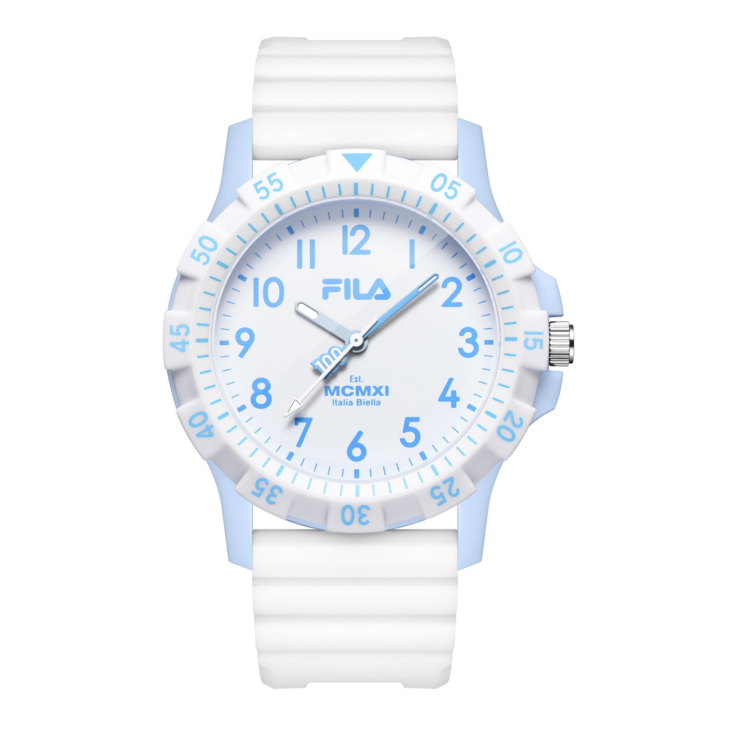 

FILA Youth Campus Series Watch Quartz Movement Silicone Strap Black Dial Limited Edition Macaron Color Unisex watches FLL38-6673 6673-009 Red