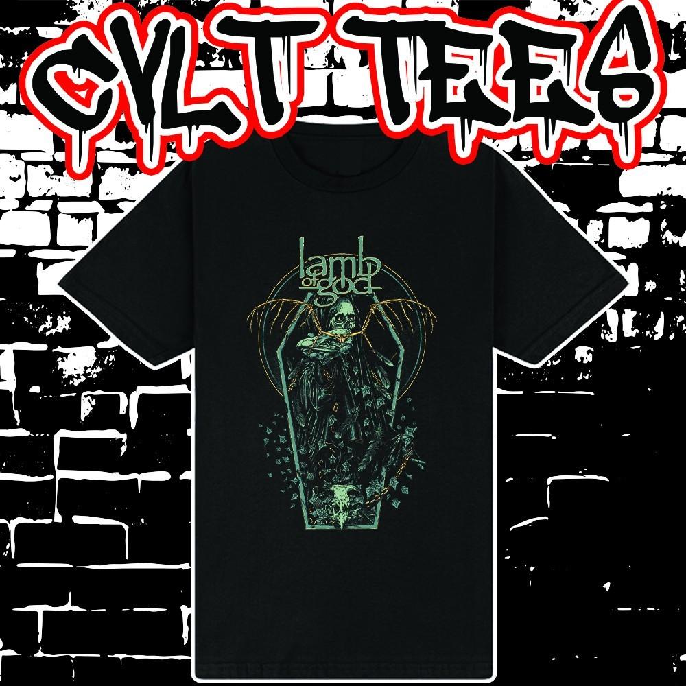 Lamb of God style Band Tee ~ 100% Cotton Unisex T-Shirt S