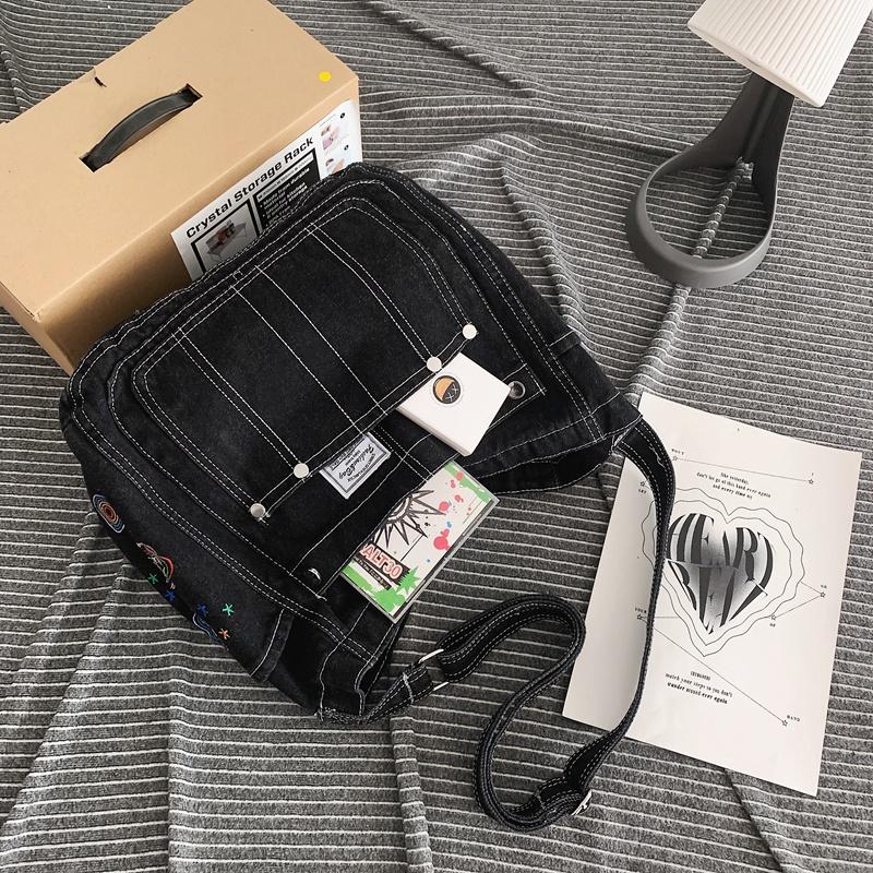Denim Women's Bag Large Capacity Shoulder Bag Student Crossbody Bag