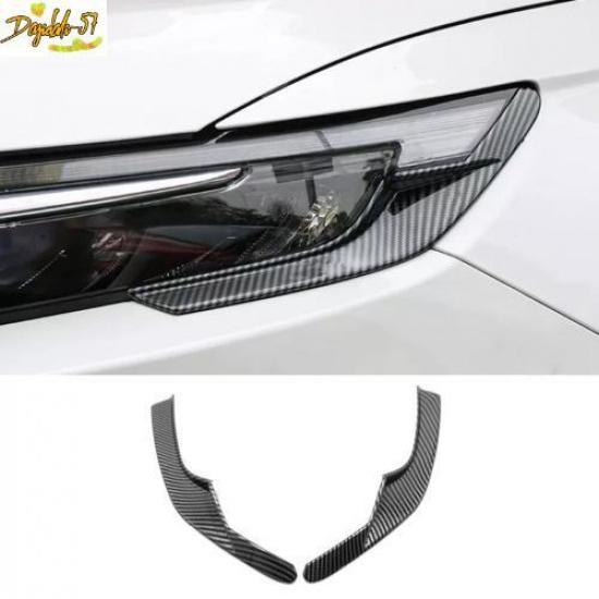 For Honda CRV CR-V -2024 Carbon Fiber Style Front Headlight Lamp Strip Trim