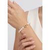 Bracelet - PEARLS &amp; COLORS - Prestige - Perles d'eau douce rondes 8-9 mm - Perles blanches - Fermoir Or jaune 9 ct