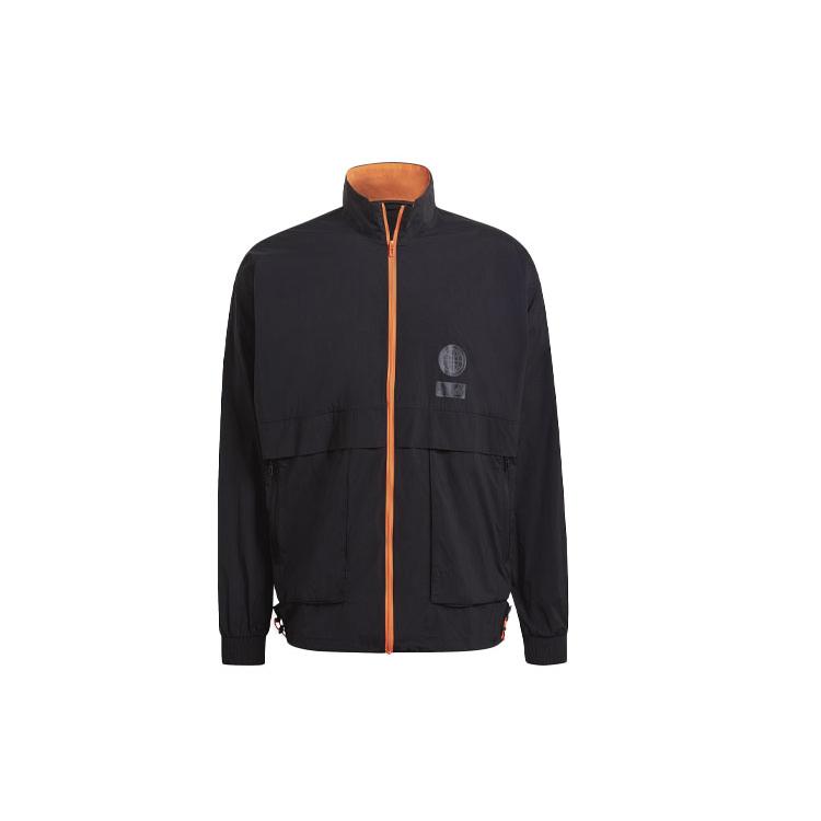 adidas Jackets Men's Black Stand Collar Moderate Workwear GU1756