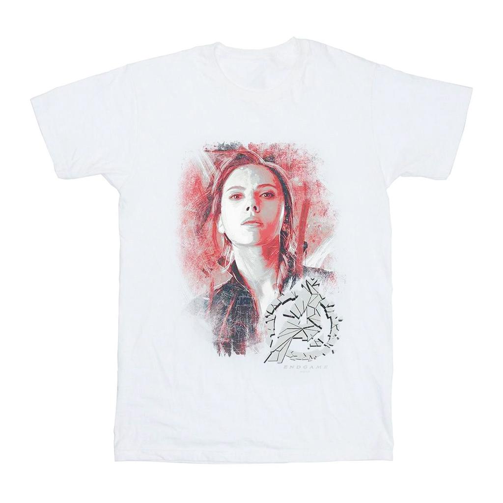 Avengers Endgame Mens Black Widow Brushed Cotton T-Shirt
