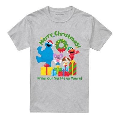 Sesame Street Unisex Adult From Our Street To Yours Christmas T-Shirt