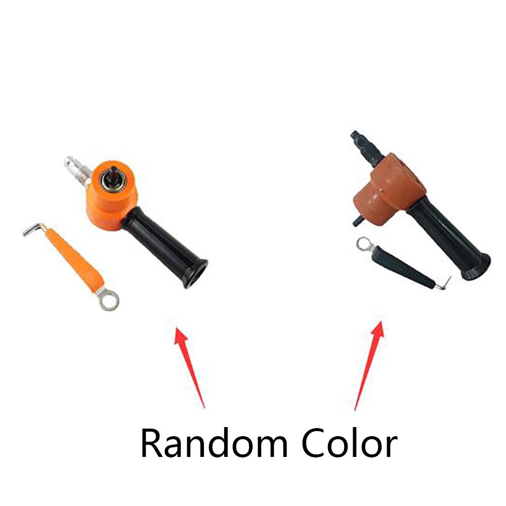 Dual Head Metal Sheet Nibbler Hole Saw Cutter Cutting Electric Drill Attachment