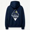 Trailhunters Mountain Forest Graphic Hoodie Back Print Long Sleeve Pullover Sweatshirt Outdoor Hiking Casual Streetwear Hooded