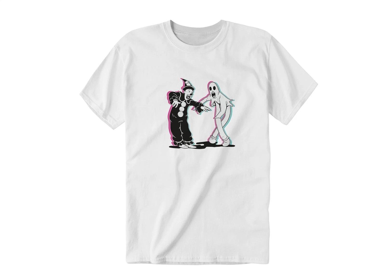 Koko the Clown and a ghost dancing Art Illustration | Youth & Adult Tee Tshirt S