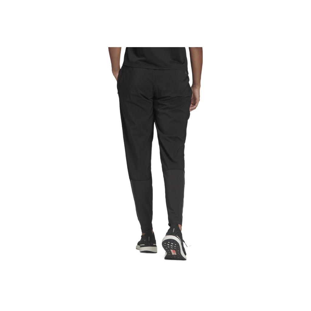 adidas Logo Print Striped Elastic Straight-Leg Sweatpants Women Bottoms Black HB6501