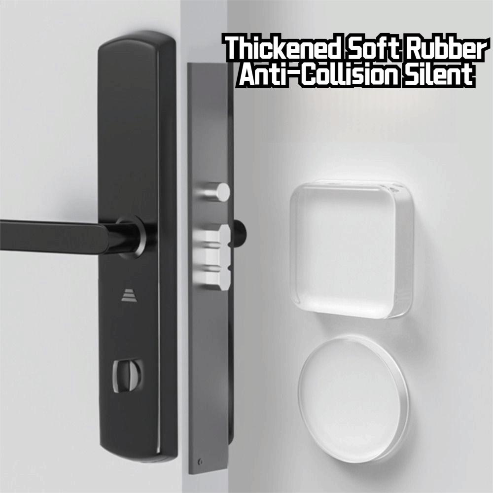 1/6PCS Silicone Door Stopper Furniture Door Handle Bumper Durable Anti-crash Pad  Home