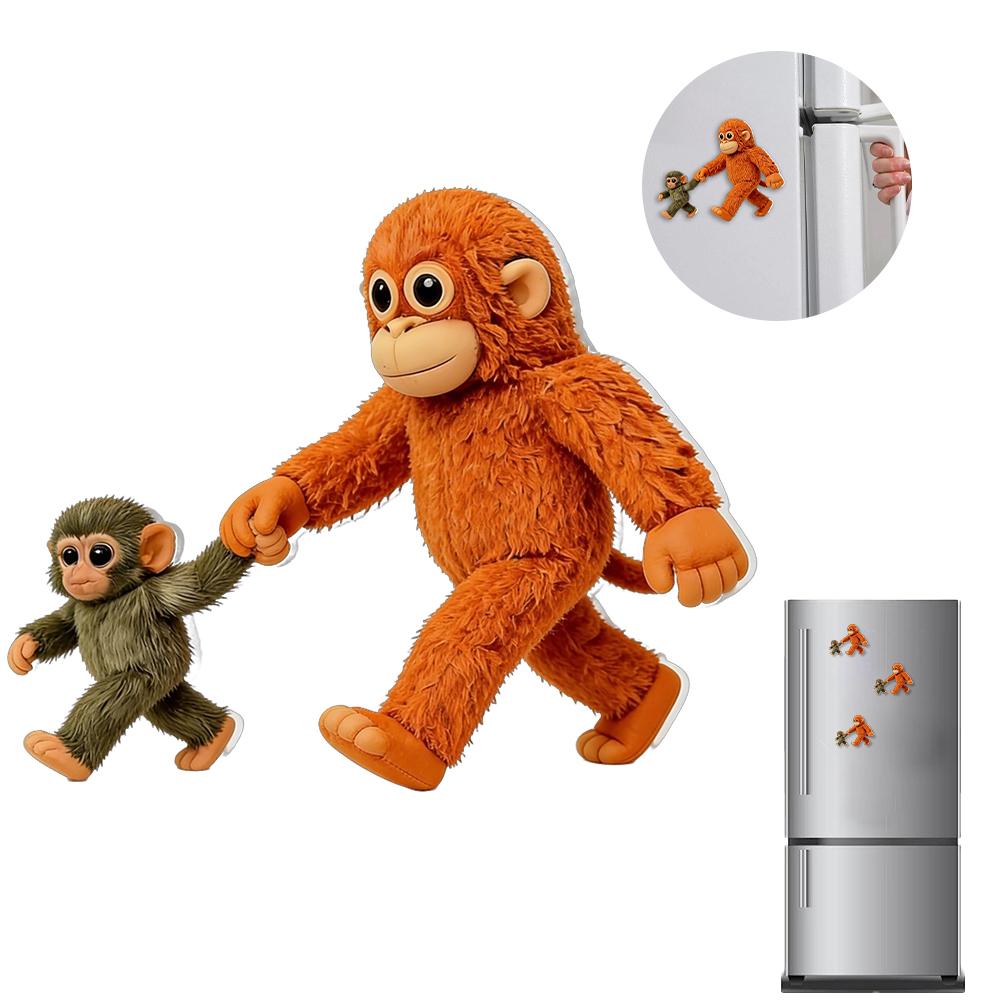 

Monkey Refrigerator Magnets Protection Boxing Monkey Refrigerator Stickers Home Decoration Magnetic Refrigerator Stickers