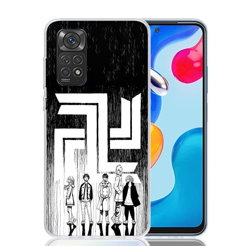 Tokyo Aevengers Black Anime Phone Case For Xiaomi Redmi Note 15 14 13 12S 12 Pro Plus 11S 11E 11 11T 10S 10 Art Soft Pattern Cov