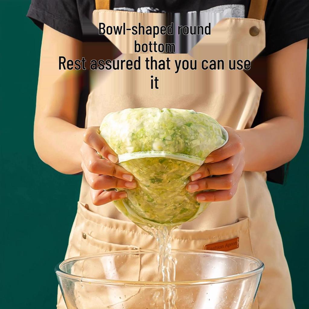 Vegetable Drain & Filter Bag - Dumpling Filling Squeezer & Soy Milk Strainer for Household Use