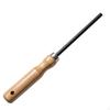 Planting Hole Tool Wooden Handle Soil Loosening Metal Shaft Black Coated for Gardening