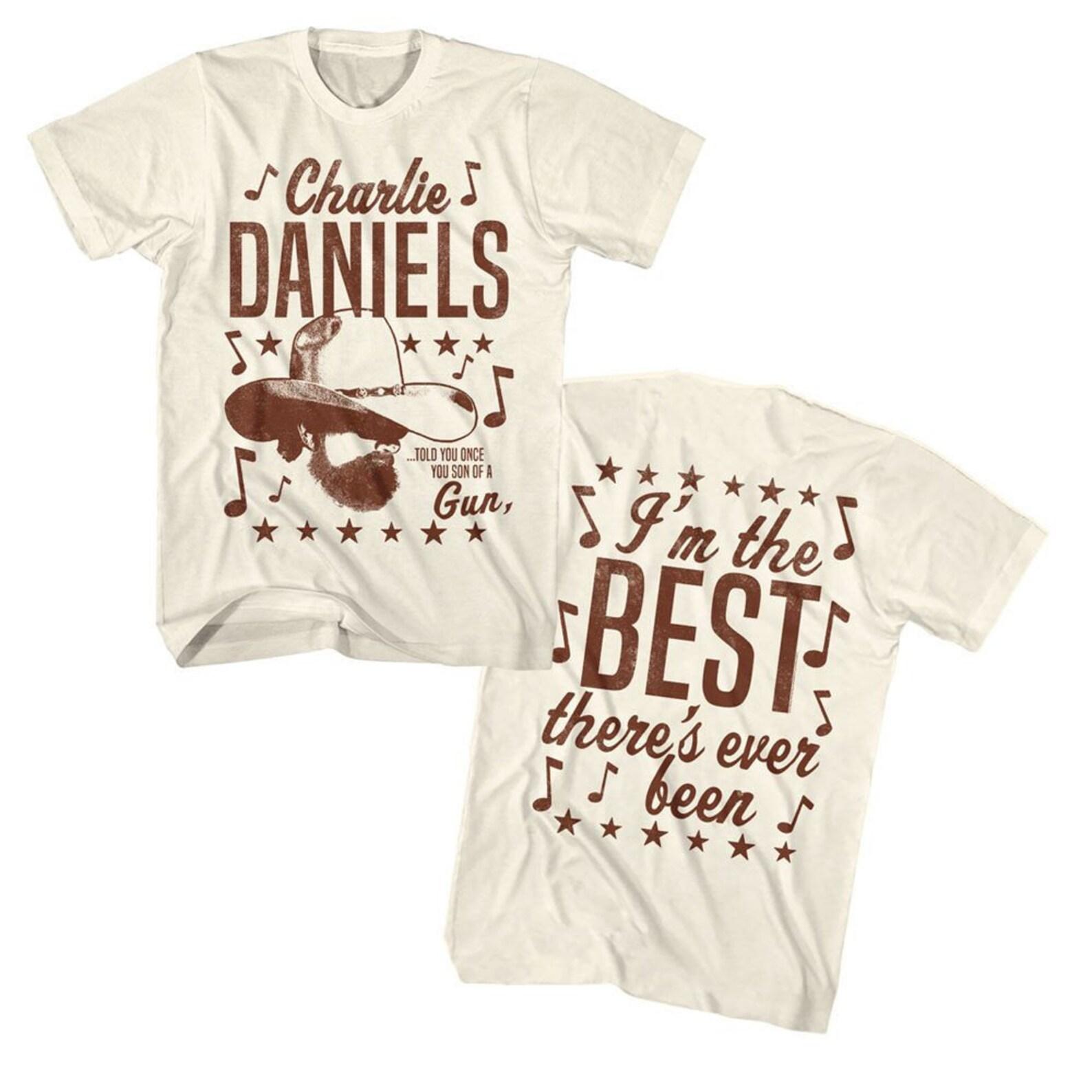 Charlie Daniels Band Told You Once Natural Adult T-Shirt XL