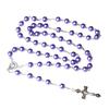 Disponibile: Collana Rosario con Perle di Vetro e Croce