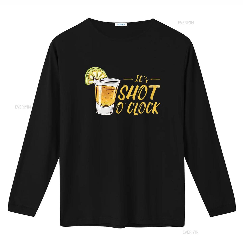 Es ist Shot O Clock Alkohol Tequila Limette Party Herren T-Shirt Weiß vintage Gewaschen Grafik Atmungsaktiv Lässig Stilvoll Vielseitig