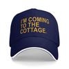 I'm Coming To The Cottage Funny Quote Baseball Cap  Unisex Women Print Trucker Hat Summer Tennis Skate Sun Visor Snapback Cap