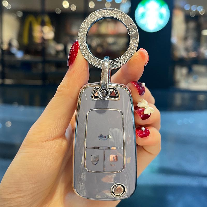 Women's Key Case for Buick Models: Excelle, Regal, Verano, Envision, Enclave, LaCrosse, GL8, Encore.